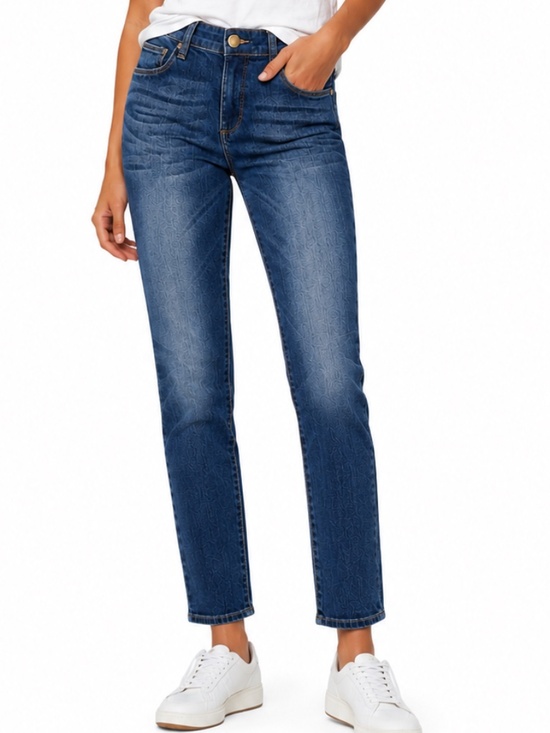 Kut from the Kloth Denim - KUT FROM THE KLOTH Reese Ankle Straight Jeans Dark Wash EUC size 4